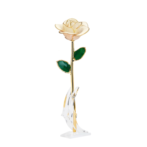 Gold-plated roses valentine's day gift foreign trade company customized gold roses spot wholesale