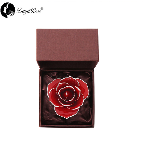 Daiya Silver Edge Rose Red - Love Only (Natural Rose Material)
