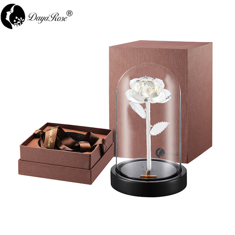 Wholesale Processing Customized Diana Silver Rose（The Glass Cover）
