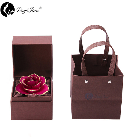 Daya 24K gold dipped rose red - Love Only (natural rose color material)