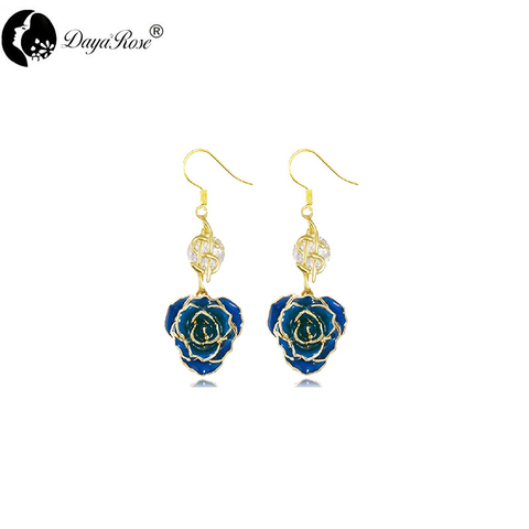 Gold Rose Earrings (fresh Rose)