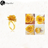 Jinling Love Gold Rose Ring (natural Flowers)