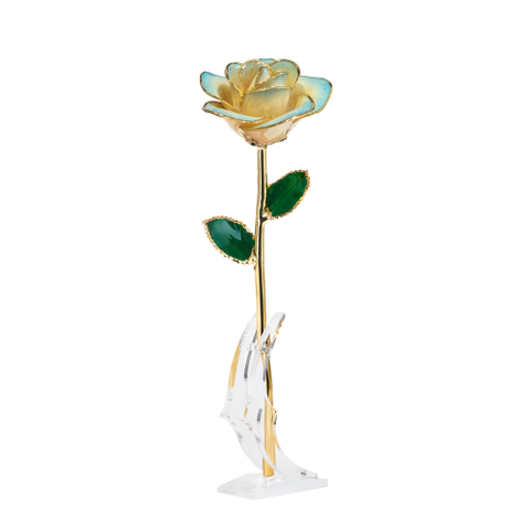 Mother's Day gift dipped gold roses foreign trade company customized gold roses in stock wholesale