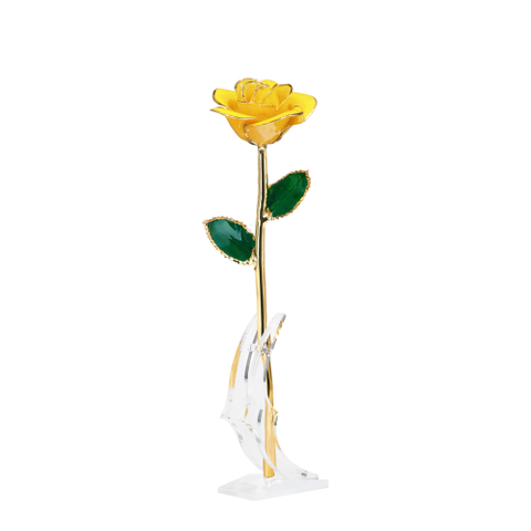 Gold Roses Wedding Arrangement Supplies Cross-border E-commerce Preferred Gold-plated Roses In Stock Wholesale