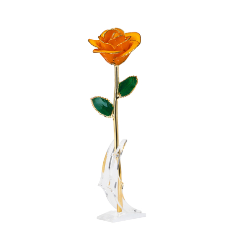 Gold-plated roses valentine's day gift foreign trade company customized gold roses spot wholesale