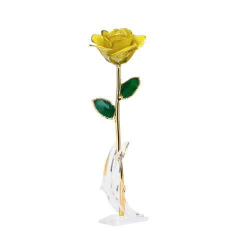 Source factory dipped gold roses valentine's day gift foreign trade company customized gold roses