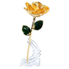 24K Gold Dipped Rose – Orange Lemon 5-Petal Rose