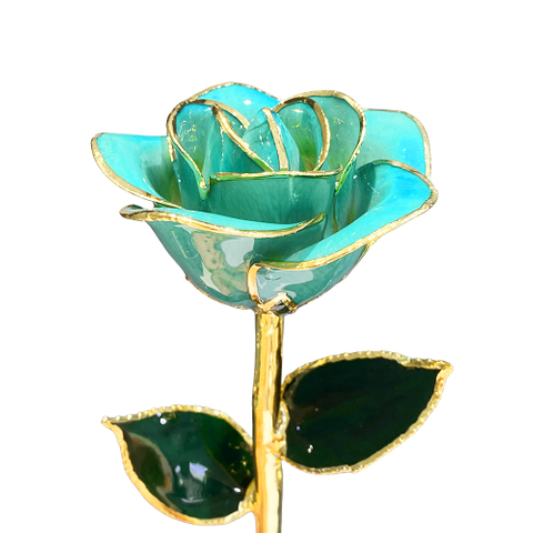 Gold-plated roses mother's day gift foreign trade company customized gold roses in stock wholesale