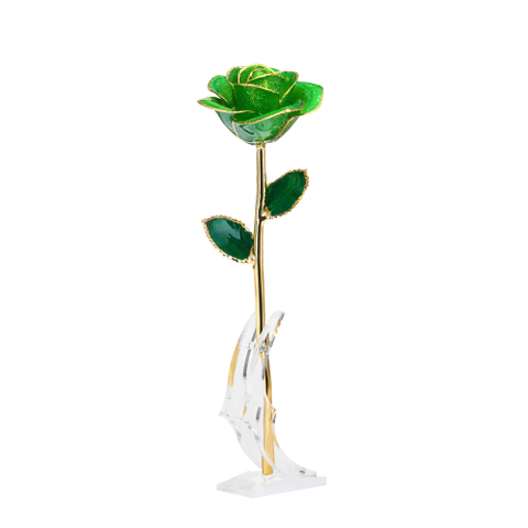 Gold-plated roses wedding arrangement supplies cross-border e-commerce preferred dipped gold roses in stock wholesale