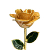 Factory direct sale 24K dipped gold roses Christmas ornament cross-border e-commerce preferred baking paint flower