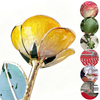 24K gold dipped rose production and inspection at China factory