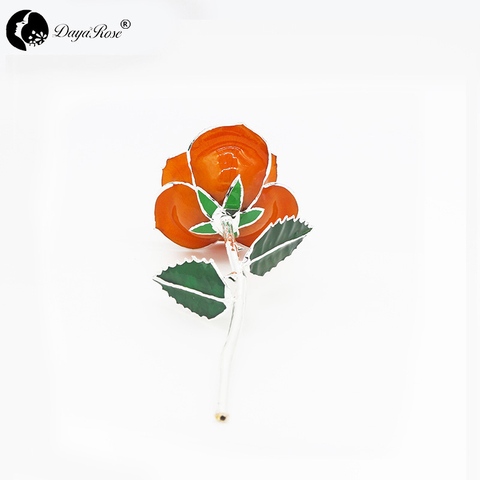 Orange with Silver Roses(June)