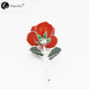 Deep Orange with Silver Rose(July)