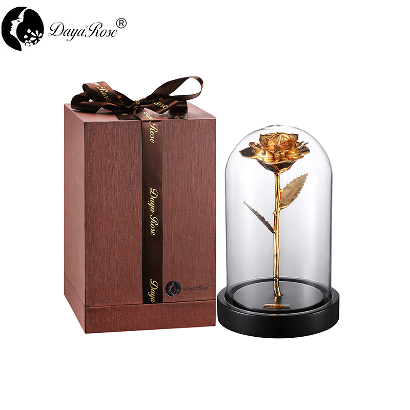 Full Gold Plated 24K Gold Dipped Rose-Glass Cover Series-Daiya Manufacturer