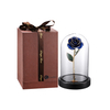  24K Gold-Plated Roses Wholesale Customized Blue (Glass Cover Series)