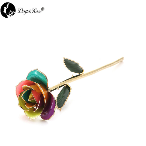 Colorful 24K Dipped Gold Rose Factory Wholesale Customized
