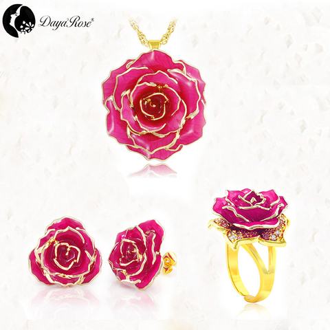 Jane Eyre Gold Rose Solid Color Jewelry (natural Flowers)