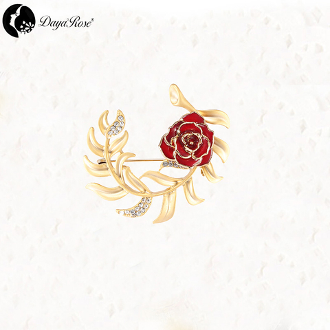 Love Grass Gold Rose Solid Brooch (natural Flowers)