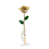 Source factory dipped gold rose flower mother's day gift foreign trade company customized gold rose flower ornament