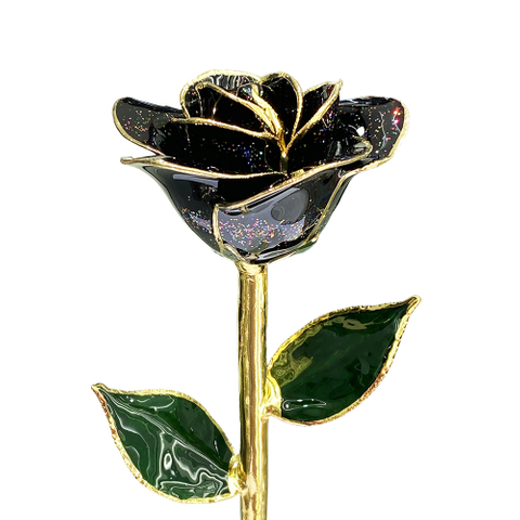 Gold-plated roses valentine's day gift foreign trade company customized dipped gold roses spot wholesale