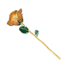 Factory direct sale 24K dipped gold roses Christmas ornament cross-border e-commerce preferred baking paint flower