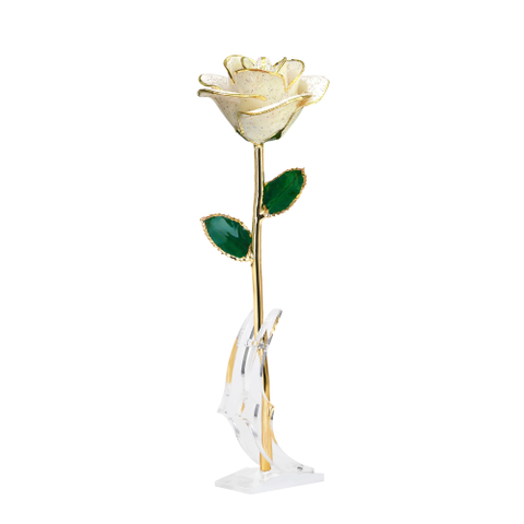 Source factory dipped gold roses valentine's day gift foreign trade company customized gold roses