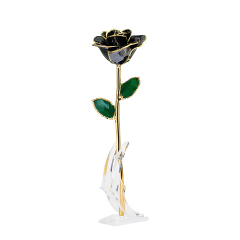Source factory 24K gold dipped roses Christmas decoration cross-border e-commerce preferred baking paint flower