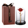 Daiya Red Rose 24K Gold /gold Leaf+The Glass Cover