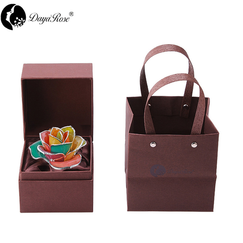 Daiya Gold Dipped Rose Colorful - Single Flower (Natural Rose Material)