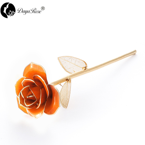 Daya Color Rose 24K Gold Dipped Rose Wholesale (Gold Leaf)