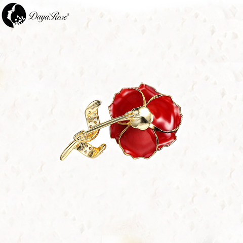Daya Gold Rose Brooch (natural Flowers)