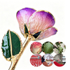 24K Gold Dipped Rose – Lotus Violet Edge 5-Petal Rose
