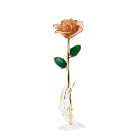 Source factory 24K gold-plated roses Christmas decoration cross-border e-commerce preferred baking paint flower