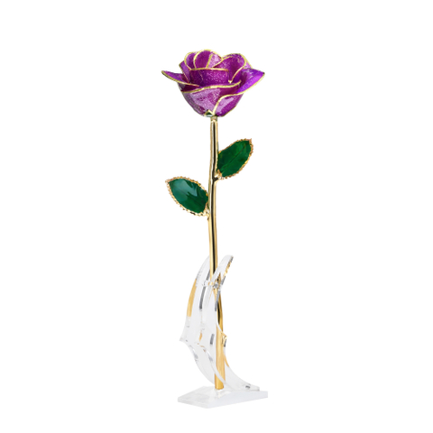 Factory direct sale gold roses wedding decoration supplies cross-border e-commerce preferred dip gold roses spot wholesale