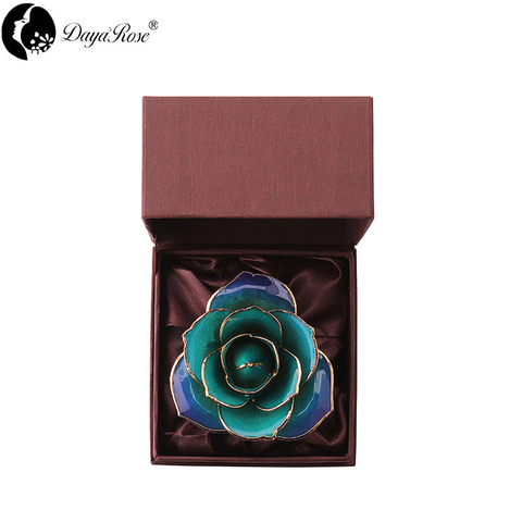Daiya dipped gold rose gradient color blue - love only (natural rose color material)