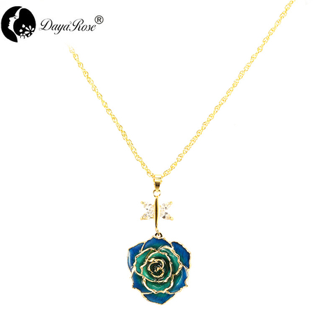Angel Wings Two-color Rose Necklace (fresh Rose)