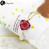 Drop Gold Rose Necklace (fresh Rose)