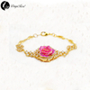 Daya Gold Rose Set Jewelry (natural Flowers)