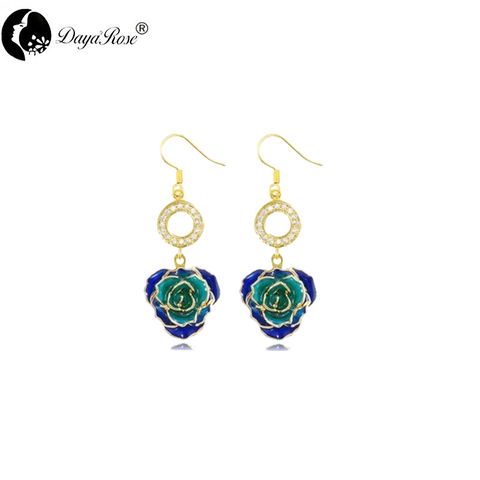 O Shape Gold Rose Earrings (fresh Rose)