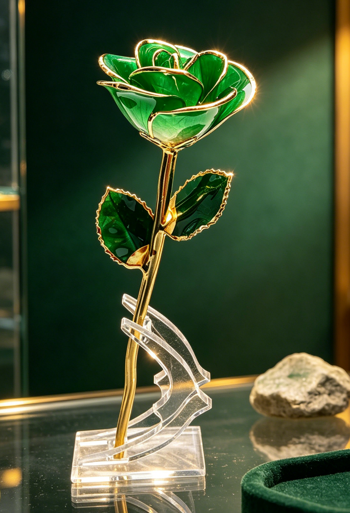 24K gold dipped rose with premium gift box