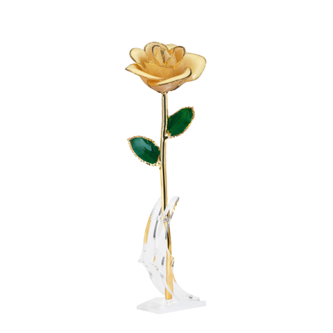 Factory direct sale 24K gold-plated roses Christmas ornaments cross-border e-commerce preferred baking paint flower