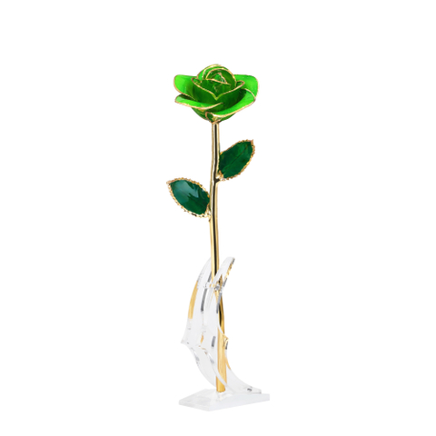 Gold-plated roses mother's day gift foreign trade company customized gold roses in stock wholesale
