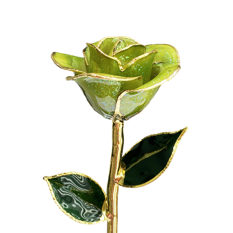 Source factory 24K gold dipped roses Christmas decoration cross-border e-commerce preferred baking paint flower