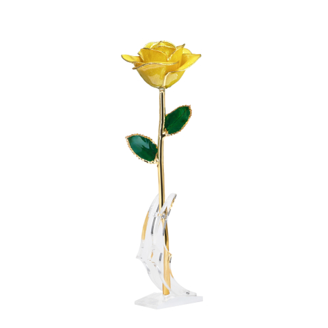 Source factory dipped gold roses mother's day gift foreign trade company customized gold plated roses