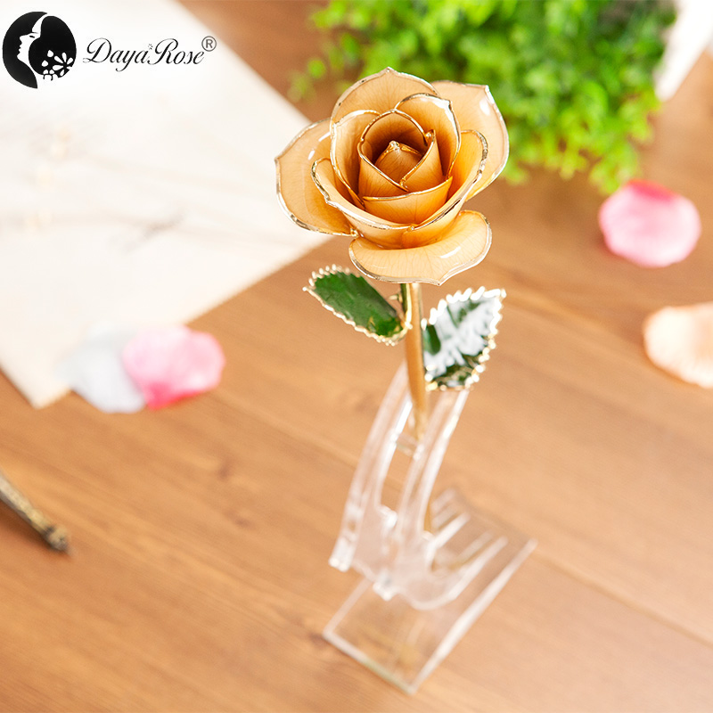 Daiya 24K Gold Dipped Rose Champagne Holiday Gifts Wholesale Customised