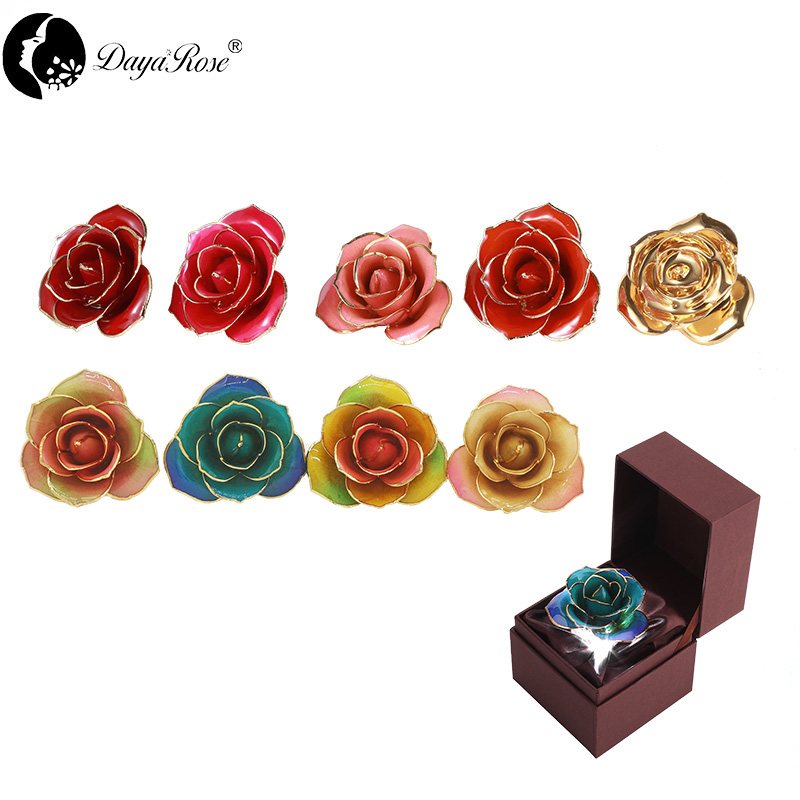 Daiya dipped gold rose gradient color blue - love only (natural rose color material)