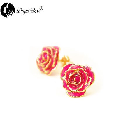 Bohemian Gold Rose Earrings (fresh Rose)