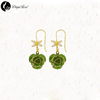 Butterfly Diamond Gold Rose Stud (fresh Rose)