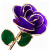 24K Gold Dipped Rose – Royal Violet Gold Ombre 5-Petal Rose