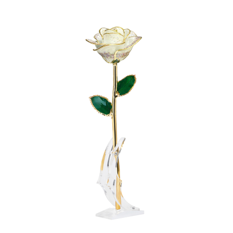 Factory direct sale gold-plated roses wedding decoration supplies cross-border e-commerce preferred dipped gold roses spot wholesale